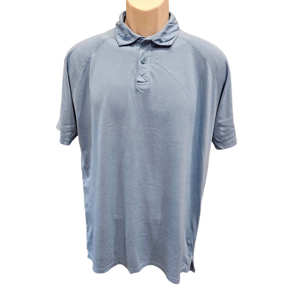 Southern Tide Racquet Polo Shirt bamboo pima blend soft stretch performance L